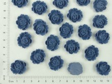 Flor de resina azul